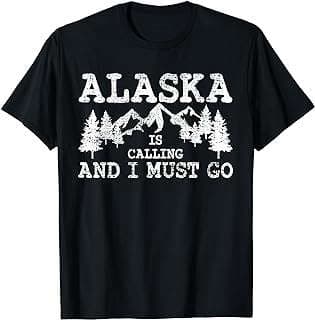 Image of Alaska-themed T-shirt by the company Amazon.com.
