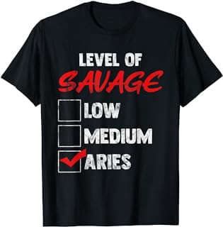 Image of Aries Birthday Zodiac T-Shirt by the company Amazon.com.