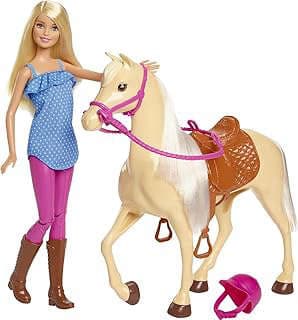 Image of Barbie Doll with Horse by the company Amazon.com.