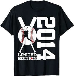 Image of Baseball Themed Birthday T-Shirt by the company Amazon.com.