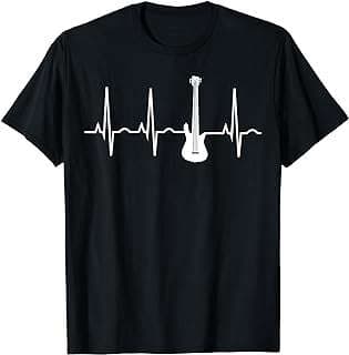 Image of Bass Guitar Heartbeat Shirt by the company Amazon.com.