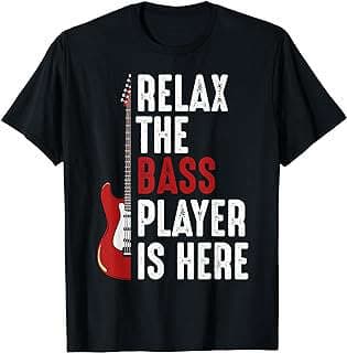 Image of Bass Player Guitar T-Shirt by the company Amazon.com.