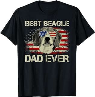 Image of Beagle Dad American Flag T-Shirt by the company Amazon.com.