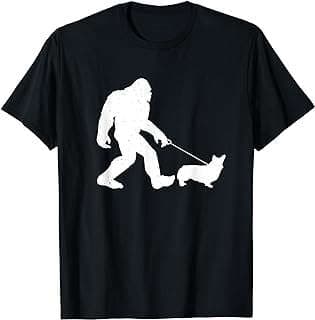 Image of Bigfoot Corgi Dog T-Shirt by the company Amazon.com.