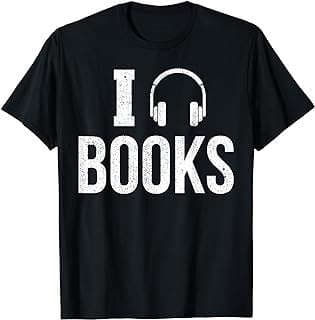 Image of Book Lovers Headphone T-Shirt by the company Amazon.com.