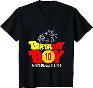 Image of Boys' Dragon Anime Birthday T-Shirt by the company Amazon.com.