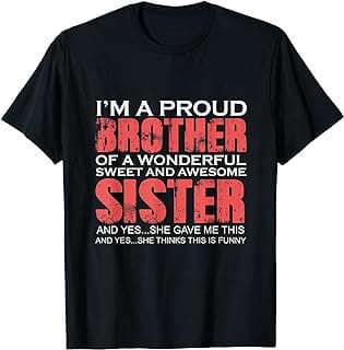 Image of Brother Birthday Funny T-Shirt by the company Amazon.com.