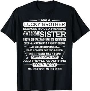 Image of Brother Sister Funny T-Shirt by the company Amazon.com.