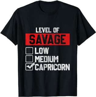 Image of Capricorn Horoscope Birthday T-Shirt by the company Amazon.com.
