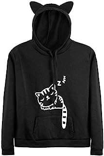 Image of Cat Ear Hoodie Sweatshirt by the company Amazon.com.