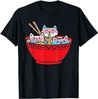 Image of Cat Ramen Trans Pride Shirt by the company Amazon.com.