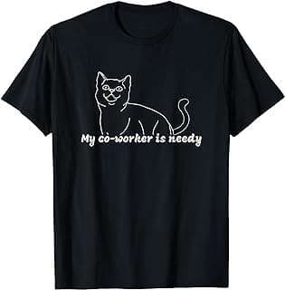 Image of Cat-themed Work T-Shirt by the company Amazon.com.