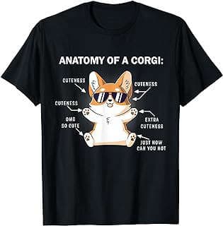 Image of Corgi Anatomy T-Shirt by the company Amazon.com.
