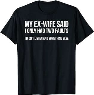 Image of Divorce Humor T-Shirt by the company Amazon.com.