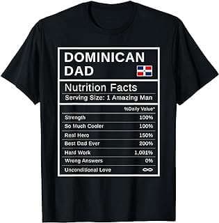 Image of Dominican Dad Nutrition T-Shirt by the company Amazon.com.