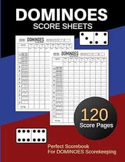 Image of Dominos Score Record Book by the company Amazon.com.