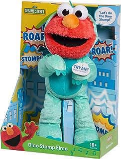 Image of Elmo Dinosaur Plush Toy by the company Amazon.com.