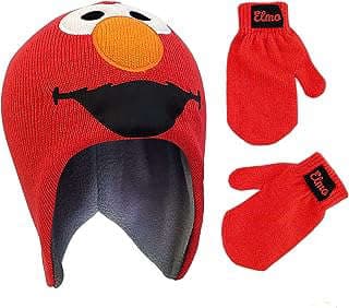 Image of Elmo Toddler Hat Mittens Set by the company Amazon.com.