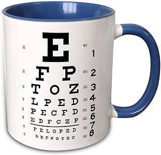 Image of Eye Chart Themed Mug by the company Amazon.com.