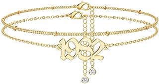 Image of Gold Plated Birth Year Anklet by the company Amazon.com.