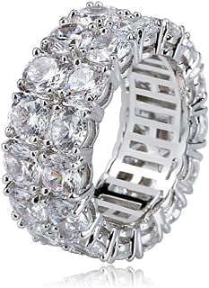 Image of Iced Out Eternity Ring by the company Amazon.com.