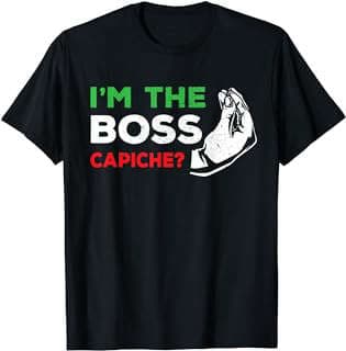 Image of Italian Boss Humor T-Shirt by the company Amazon.com.