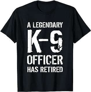 Image of K-9 Officer Retirement T-Shirt by the company Amazon.com.