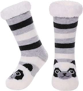 Image of Kids Animal Fuzzy Slipper Socks by the company Amazon.com.