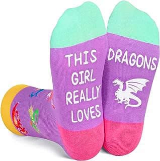 Image of Kids Dragon Themed Socks by the company Amazon.com.