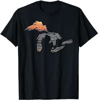 Image of Lake Superior Sunset T-Shirt by the company Amazon.com.