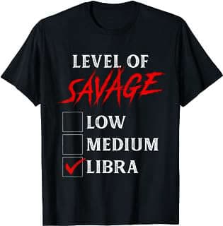 Image of Libra Zodiac T-Shirt by the company Amazon.com.