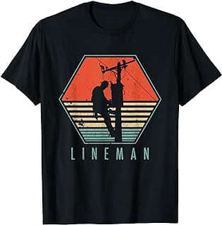 Image of Lineman Vintage Electrician T-Shirt by the company Amazon.com.