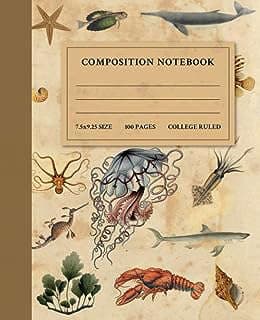 Image of Marine Biology Composition Notebook by the company Amazon.com.