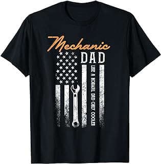 Image of Mechanic Dad USA Flag T-Shirt by the company Amazon.com.