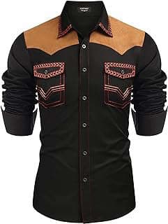 Image of Men's Embroidered Cowboy Shirt by the company Amazon.com.