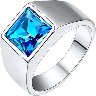 Image of Men's Gemstone Signet Ring by the company Amazon.com.