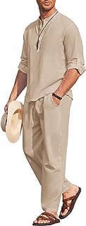 Image of Men's Linen Outfit by the company Amazon.com.