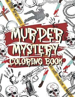Image of Murder Mystery Coloring Book by the company Amazon.com.