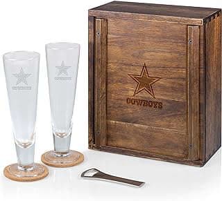 Image of NFL Pilsner Beer Glass Set by the company Amazon.com.