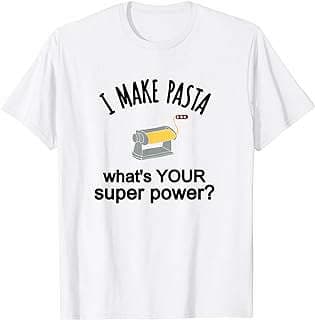 Image of Pasta Making Tee Shirt by the company Amazon.com.