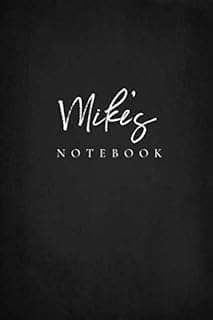 Image of Personalized Black Men's Notebook by the company Amazon.com.