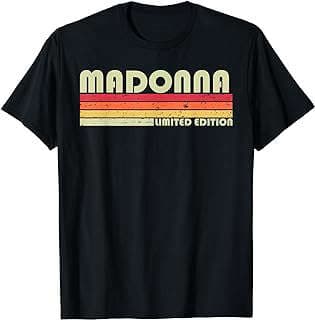 Image of Personalized Madonna Retro T-Shirt by the company Amazon.com.