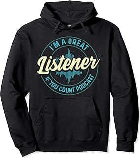 Image of Podcast Themed Hoodie by the company Amazon.com.