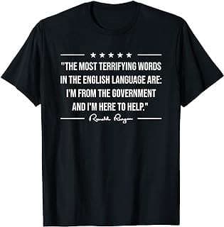 Image of Reagan Quote Government T-Shirt by the company Amazon.com.