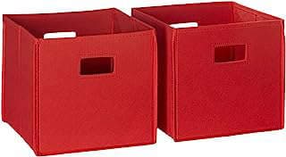 Image of Red Folding Storage Bins by the company Amazon.com.