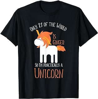 Image of Redhead Ginger Unicorn T-shirt by the company Amazon.com.