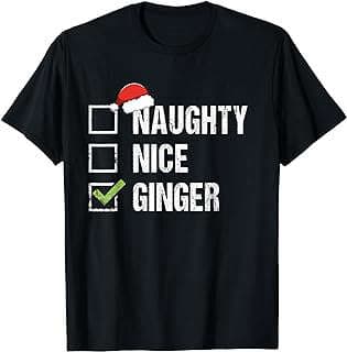 Image of Redhead Santa Themed T-Shirt by the company Amazon.com.