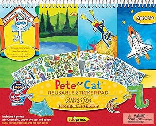 Image of Reusable Pete the Cat Stickers by the company Amazon.com.