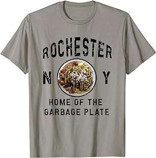 Image of Rochester New York Home Of The Garbage Plate For Her Him T-Shirt by the company Amazon.com.