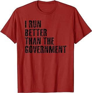 Image of Runner's Humorous Political Shirt by the company Amazon.com.